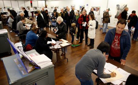 Il voto nelle zone colpite da Sandy 5