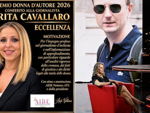 Premio Donna d’Autore 2026, riconoscimento alla firma del Giornale Rita Cavallaro