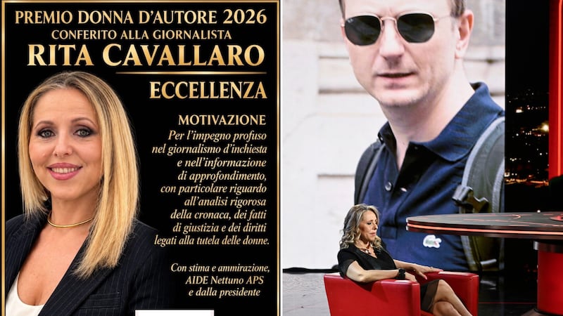 Premio Donna d’Autore 2026, riconoscimento alla firma del Giornale Rita Cavallaro