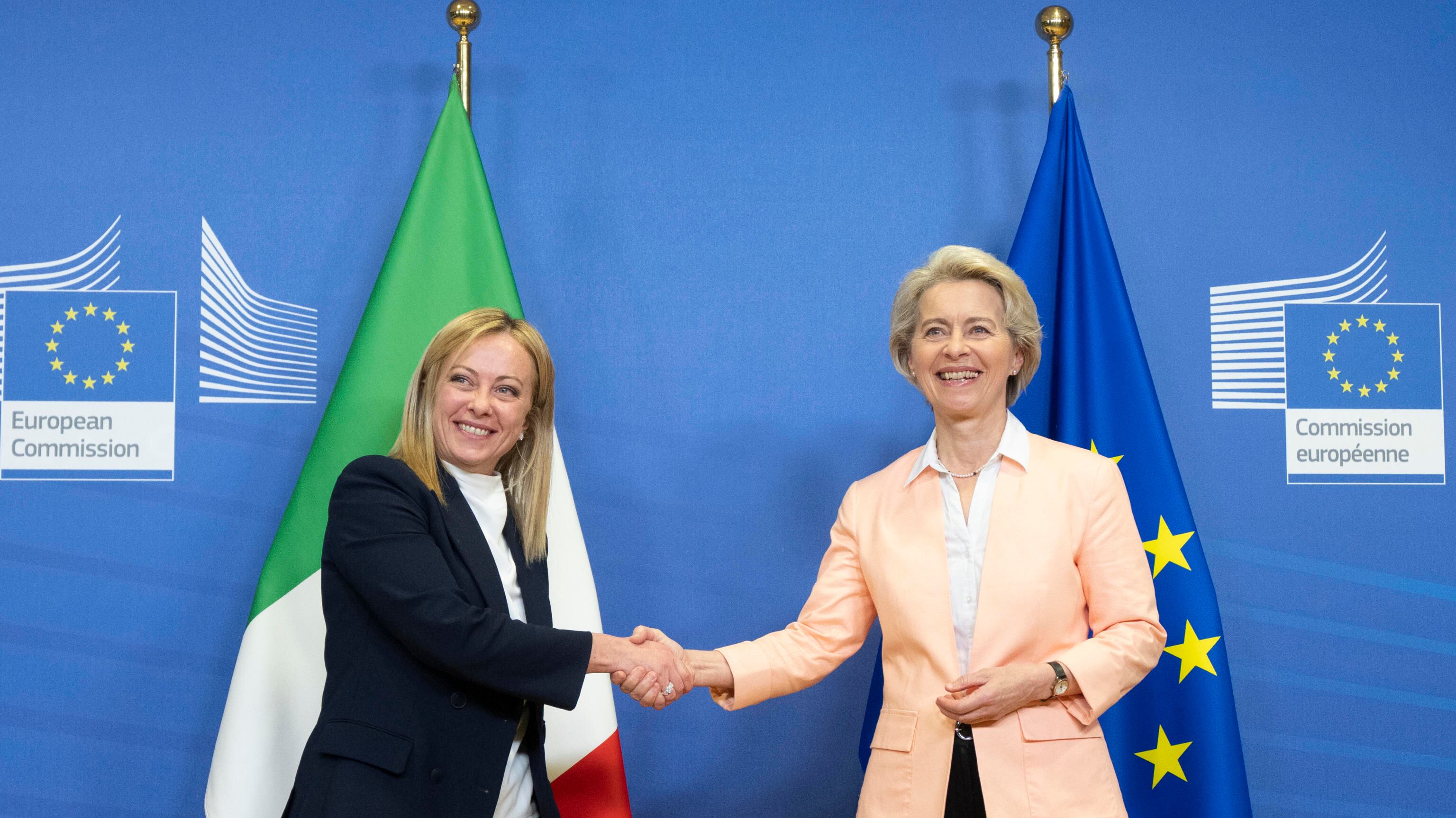 Su migranti e Pnrr faccia a faccia tra Meloni e Von der Leyen