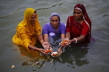 I colori della festa indiana del Kumbh Mela 4