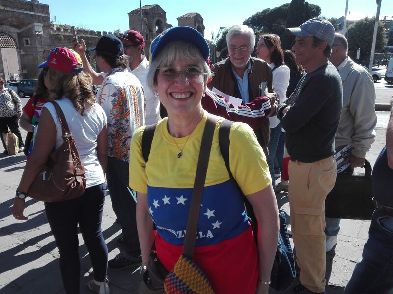 Venezuelani in piazza a Roma 7