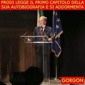 Ecco la satira del giorno. Prodi legge la sua autobiografia 1