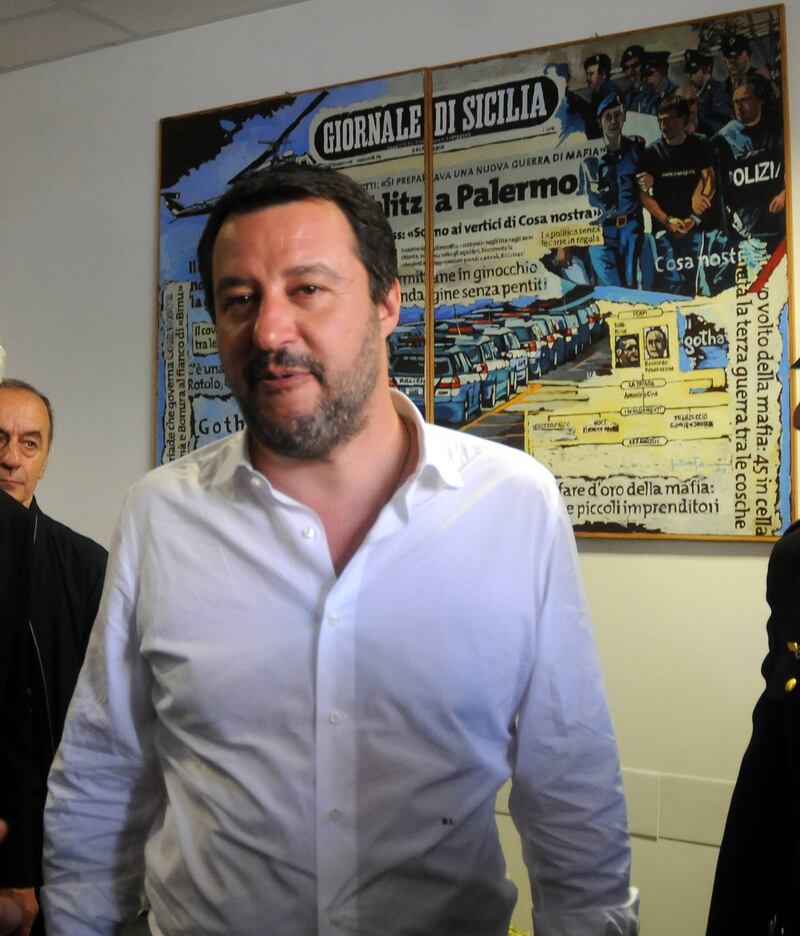 Matteo Salvini inaugura il nuovo commissariato di polizia di Corleone 6