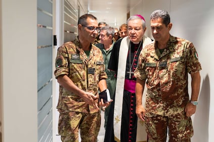Visita di Monsignor Marcianò al personale militare e civile del Covi 7