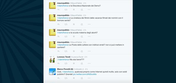Dario Franceschini contestato su Twitter 24