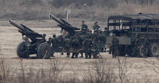 Sud Corea, esercitazione al confine con Pyongyang 6