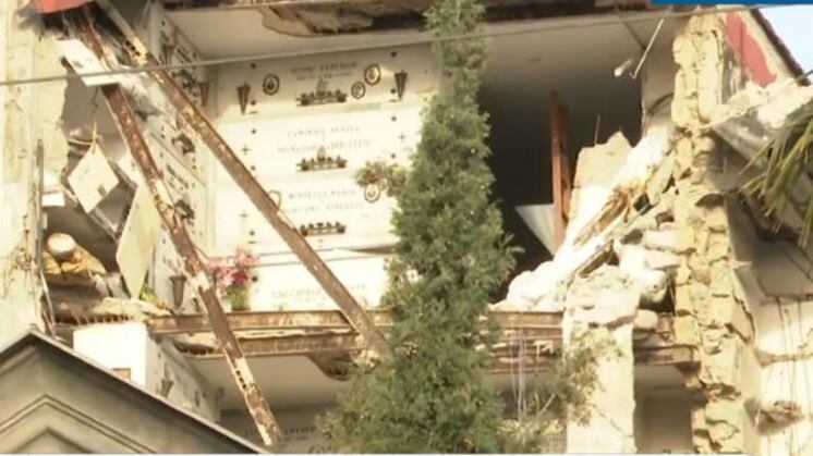 Crollo cimitero Poggioreale: lavori ancora in alto mare