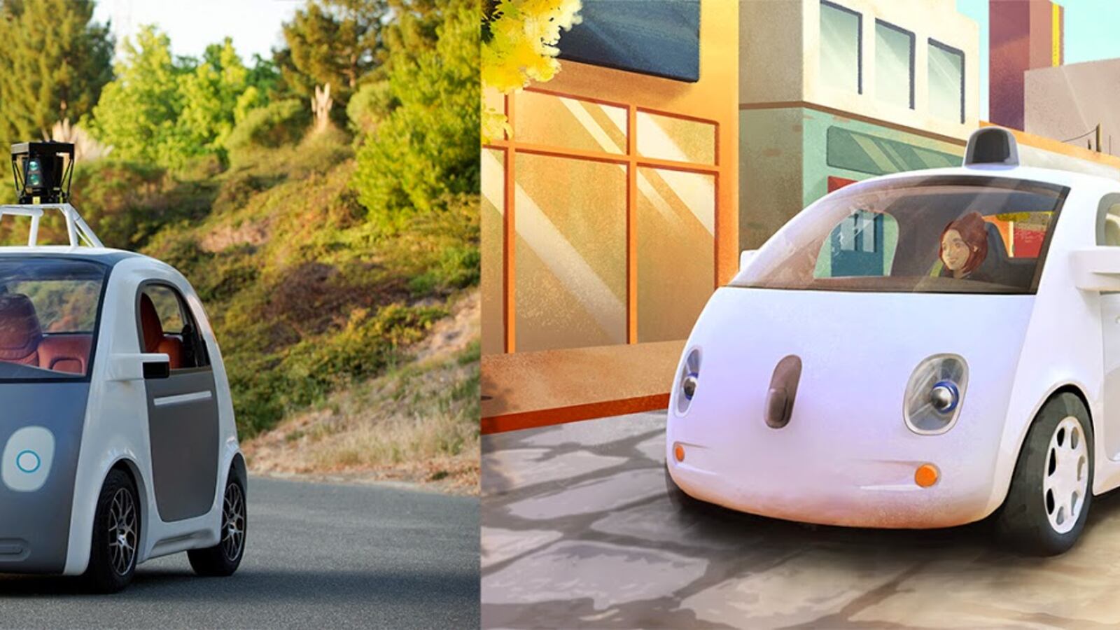 L'automobile senza pedali e volante che ha messo a punto Google