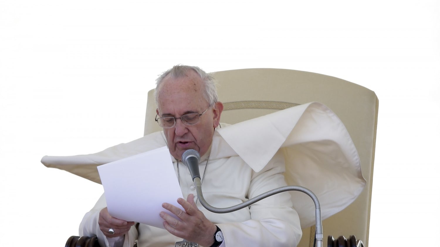 Un Papa alla reception