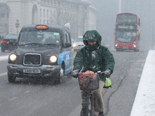 Bufera di neve in tutta Europa