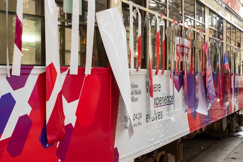 Salone del Mobile.Milano tram dedicato all'edizione 2024