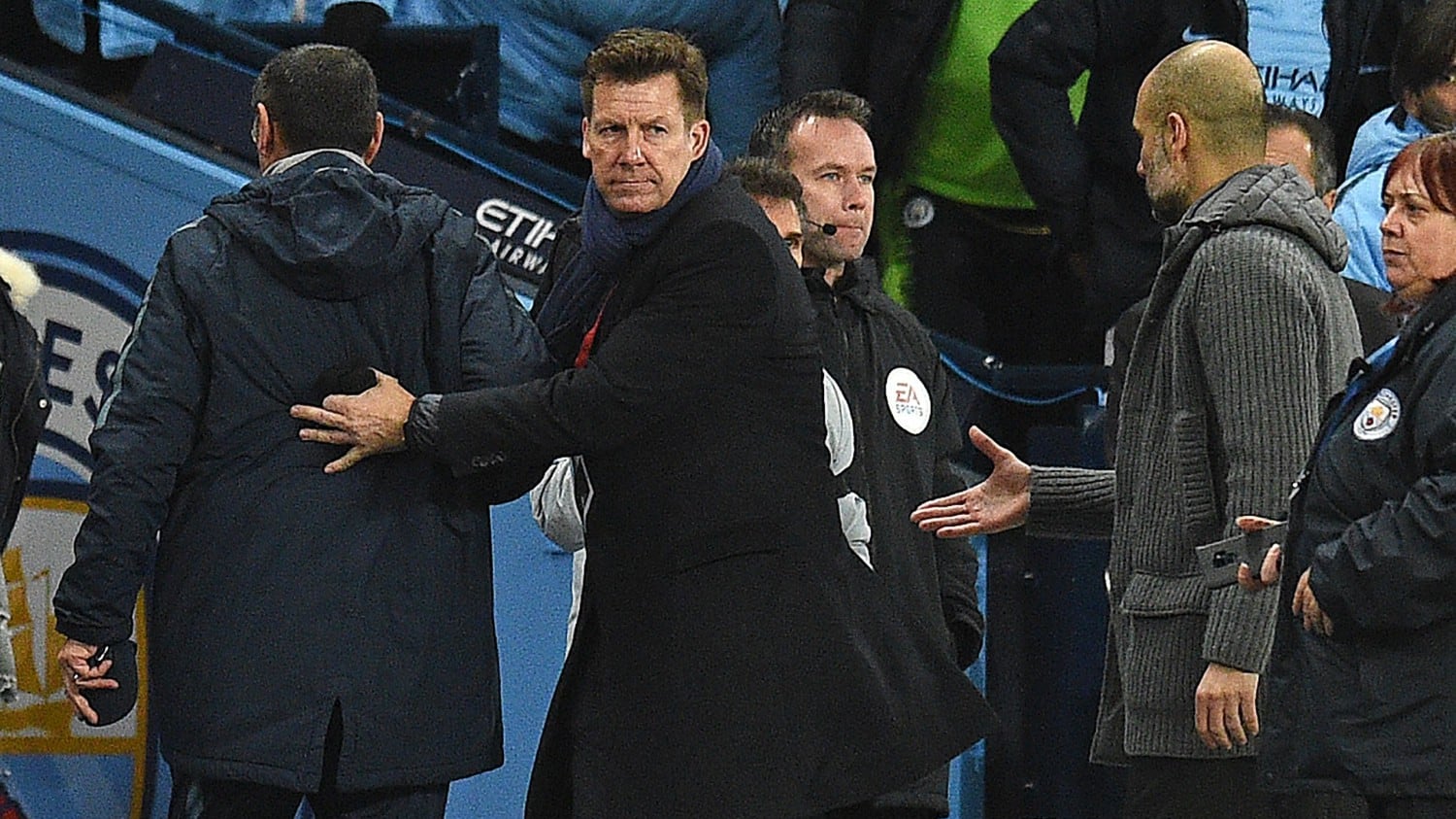 Sarri-Guardiola, scintille. Il tecnico italiano dopo il 6-0: "Non so cosa aspettarmi"