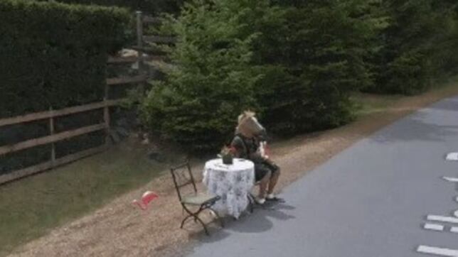 Un uomo con la maschera da cavallo su Street View. È giallo per i manager di Google Maps