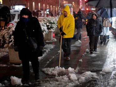 È arrivata la prima neve a New York 3