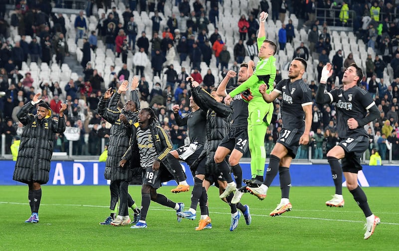 Juventus Cagliari festeggiamenti