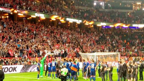 Europa League, i due italiani imbucati alla finale nell'area Vip 15