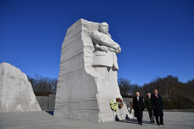 Trump visita il memoriale di Martin Luther King 1
