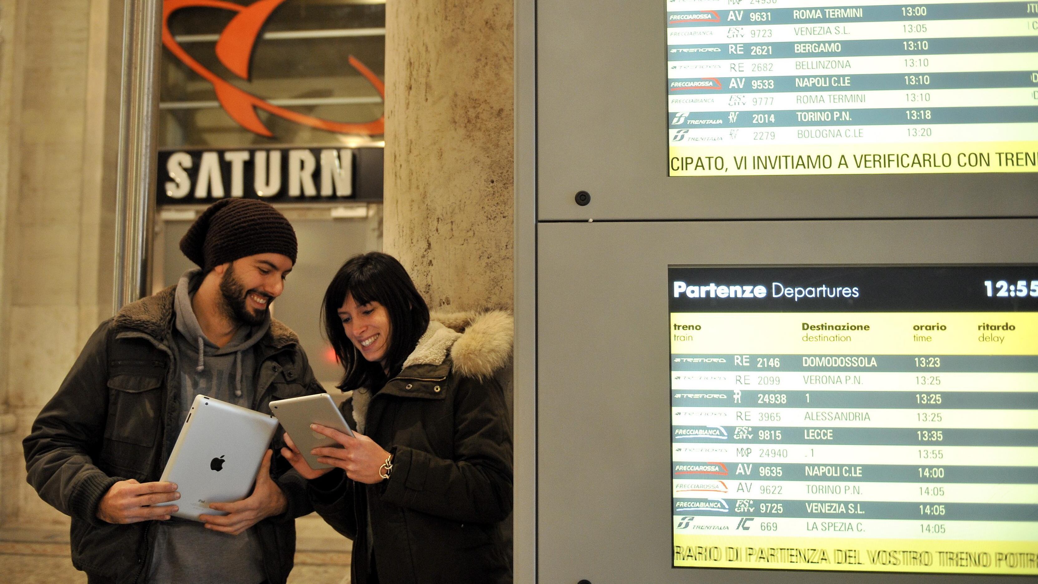 Saturn, l'elettrodomestico va in stazione