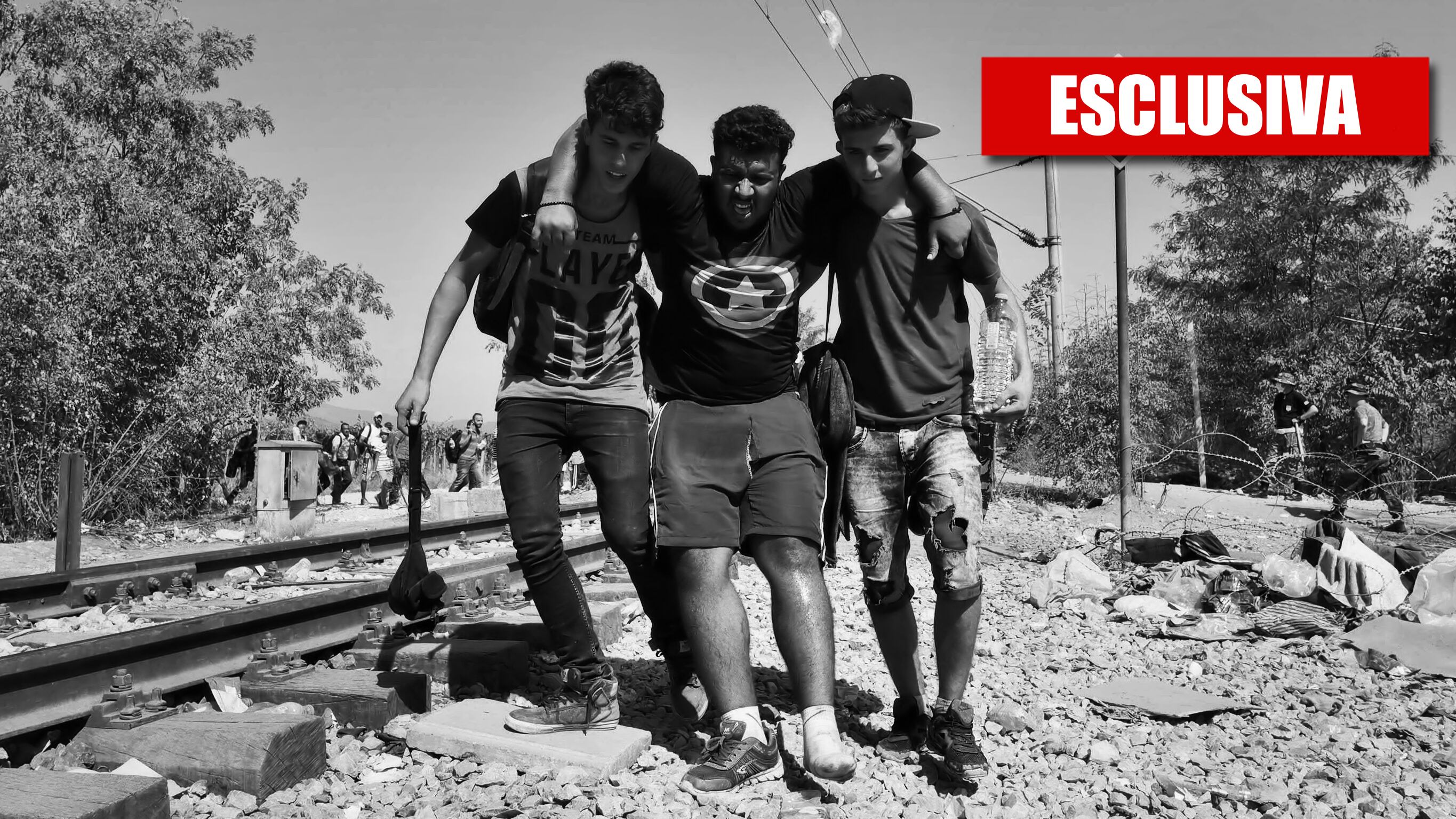 Il fiume in piena dei migranti in cammino verso il nord