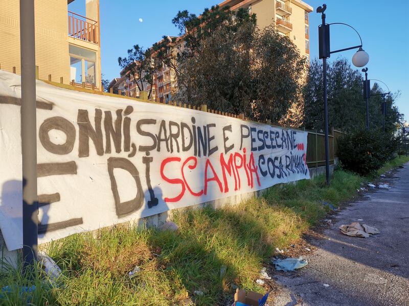 Manifestazioni contro la Lega a Scampia 9