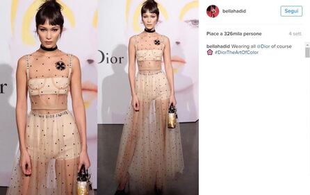 Bella Hadid, vestito trasparente 14