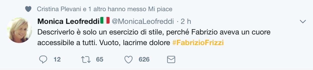 Fabrizio Frizzi, il cordoglio social dei vip 14