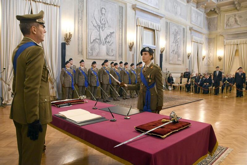 Accademia militare, il giuramento degli ufficiali 204° corso "Volontà"S 2