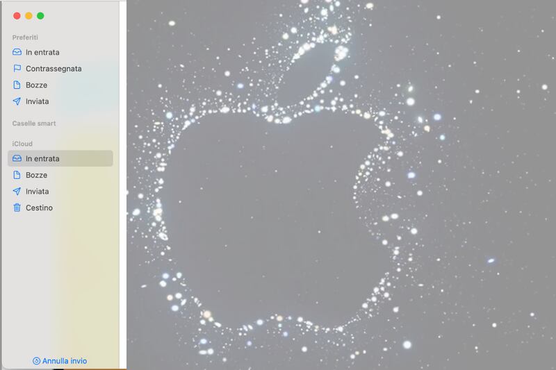 macOS Ventura annulla invio email
