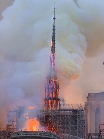 Notre Dame in fiamme: le foto del salvataggio 3
