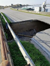 Venezia, la strada inghiottita dalla voragine 3