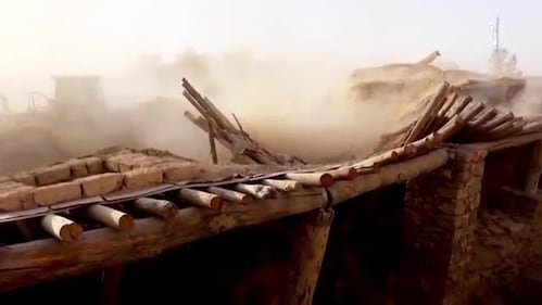 In un video la distruzione del monastero di Mar Elian 8