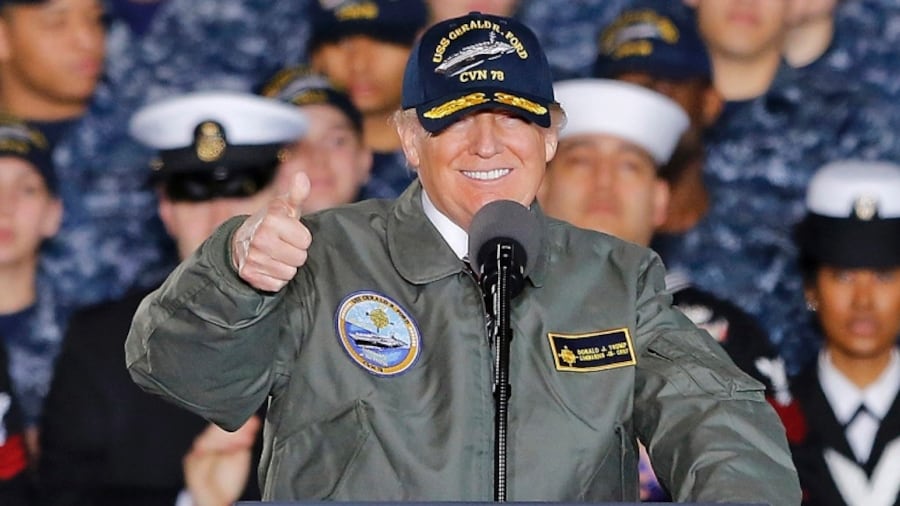 Trump annuncia la dodicesima portaerei e una flotta di 355 navi