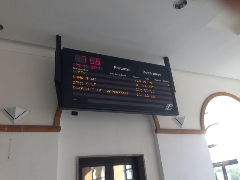 Tabellone stazione