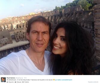 Rudi Garcia esce allo scoperto con Francesca Brienza 1