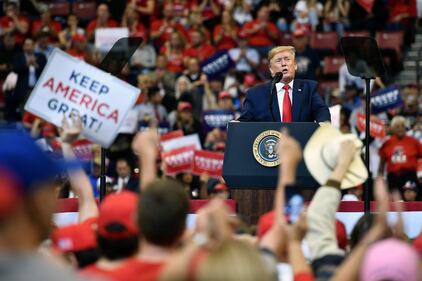 Donald Trump in campagna elettore in Florida 7