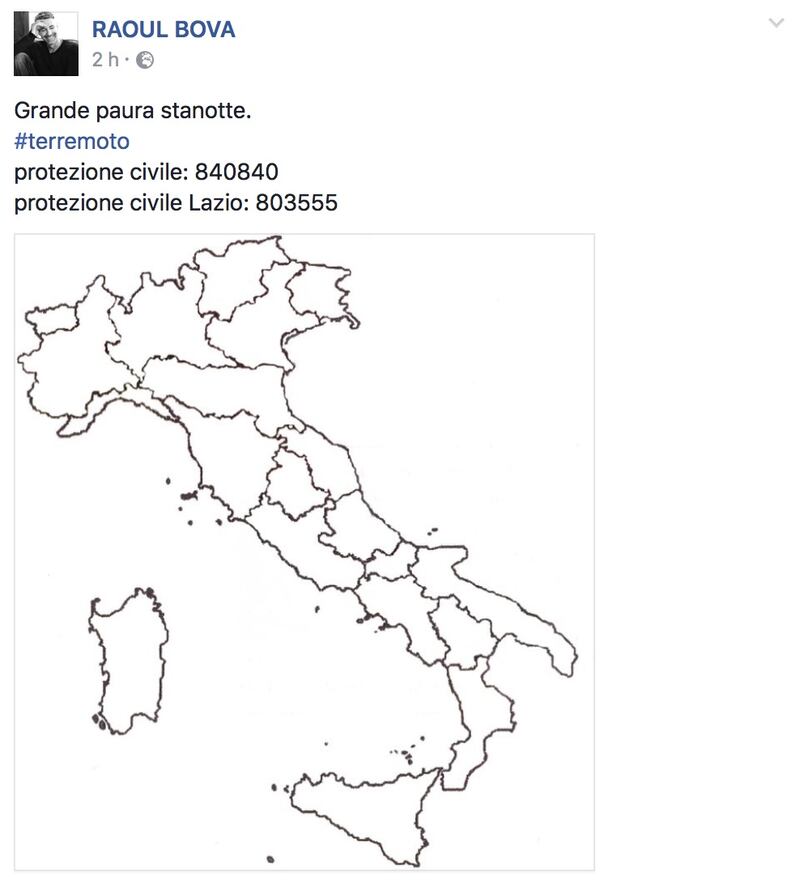 Terremoto e vip, le reazioni social 9