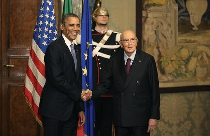 Napolitano riceve Obama al Quirinale 1