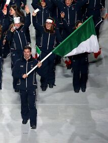 La delegazioni italiana a Sochi 3