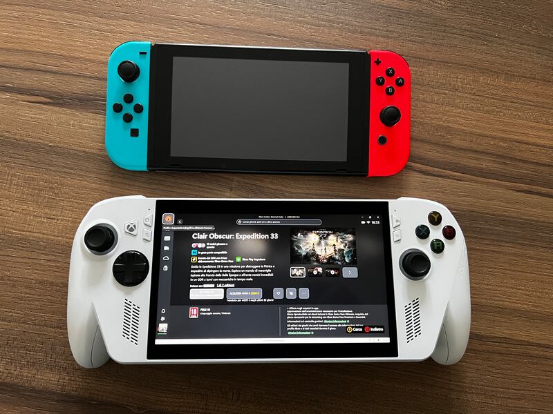 Asus ROG Xbox Ally vs Nintendo Switch