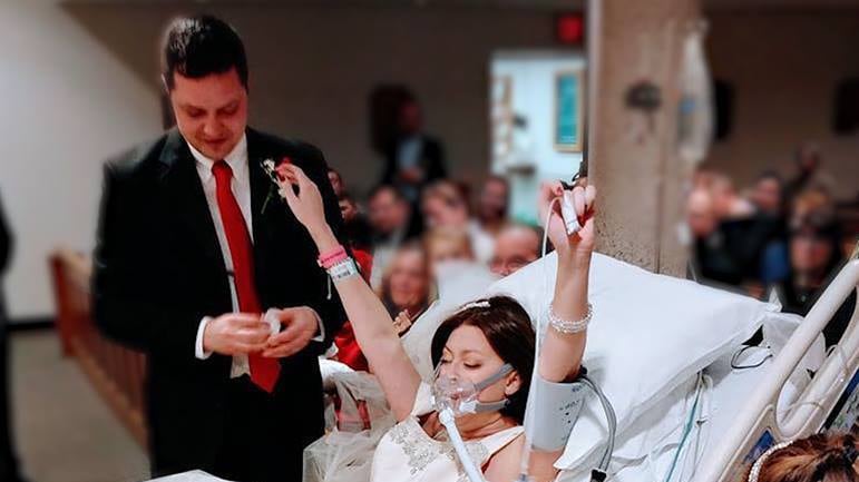 Malata di cancro muore 18 ore dopo il suo matrimonio