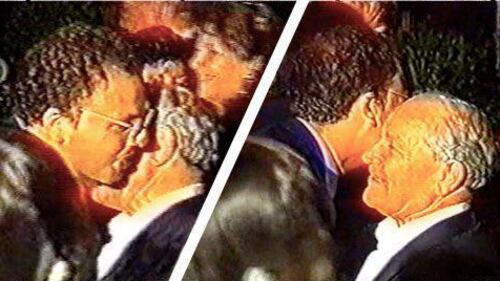 Quel bacio con il boss che imbarazza Angelino