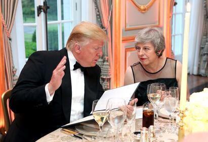 il Presidente Trump e la cena di gala alla Winfield House 2