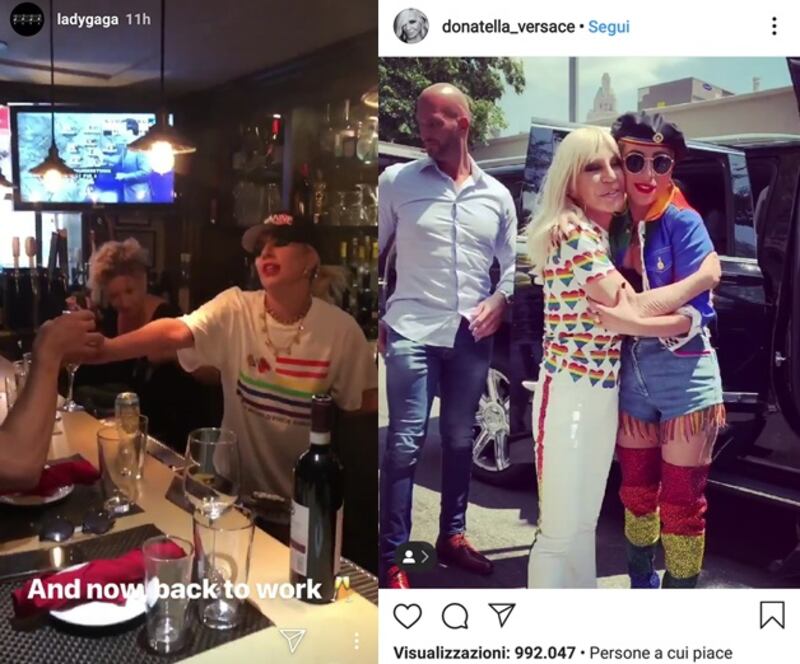 Lady Gaga social