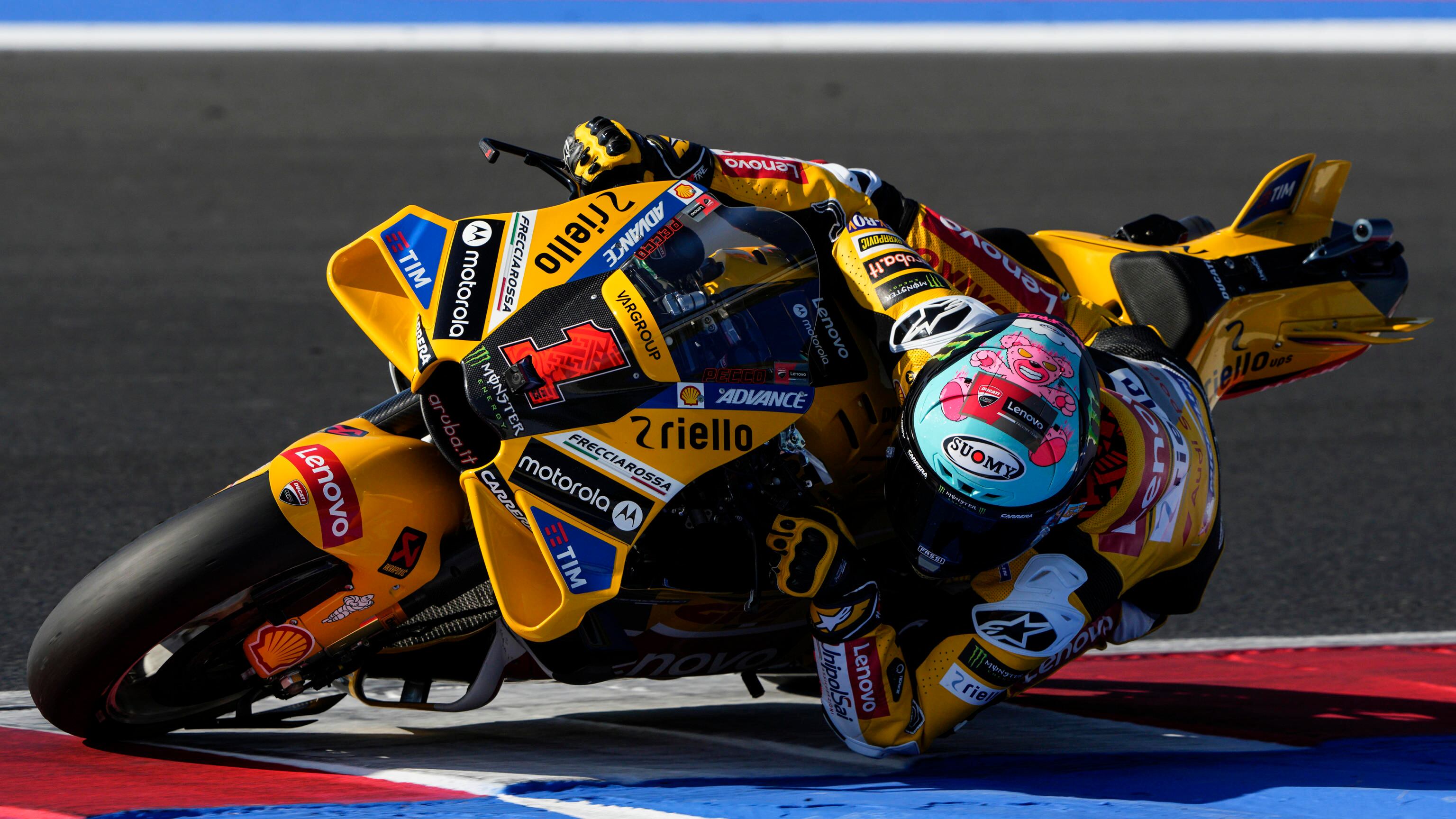 L'omaggio da brividi alla storia della Ducati: Misano si tinge di giallo