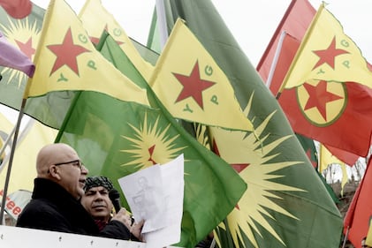 Protesta curda a Roma nel giorno della visita di Erdogan 3