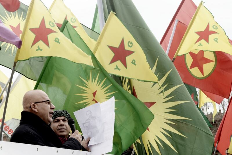 Protesta curda a Roma nel giorno della visita di Erdogan 3