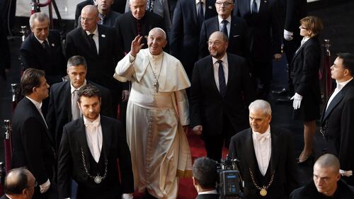 Papa Francesco a Strasburgo 1