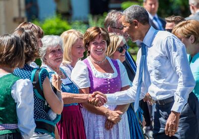 Obama tra birra e costumi bavaresi 4