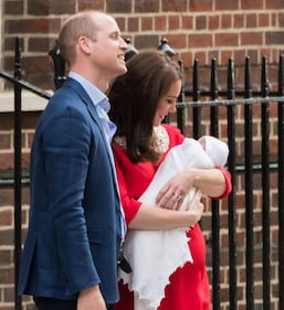 Kate Middleton e il Principe William col Royal Baby 7